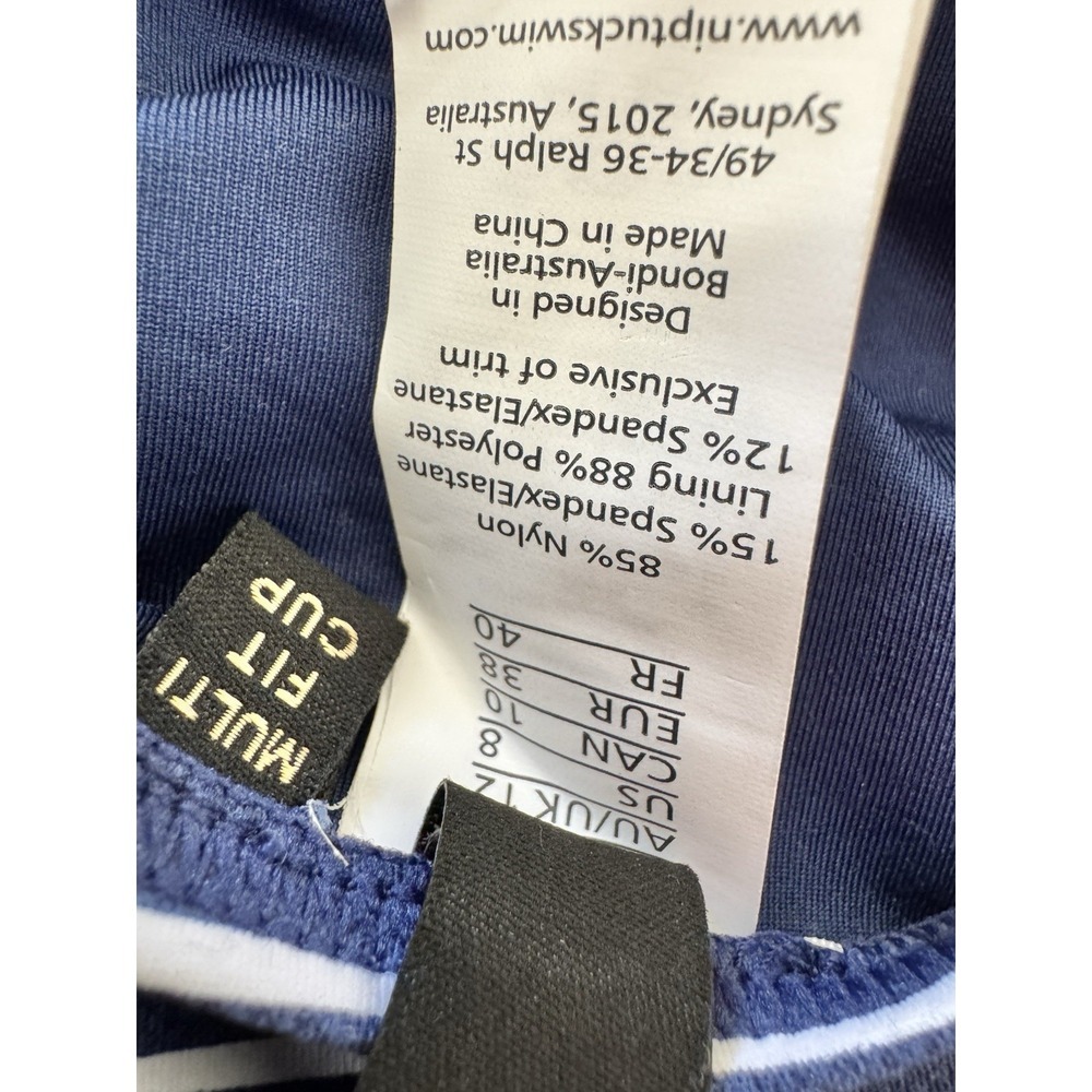 Nip Tuck Swim Navy Stripe One Piece Swimsuit Mult… - image 7